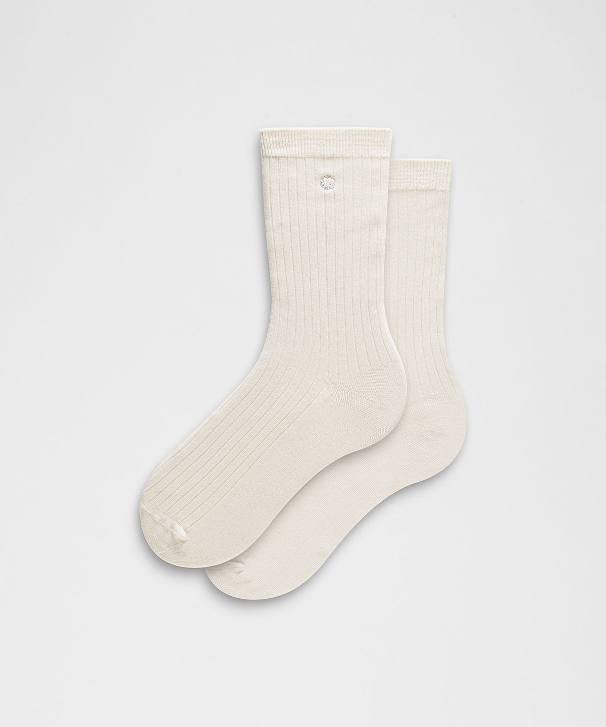Unisex Ribbed Cotton-Blend Crew Socks