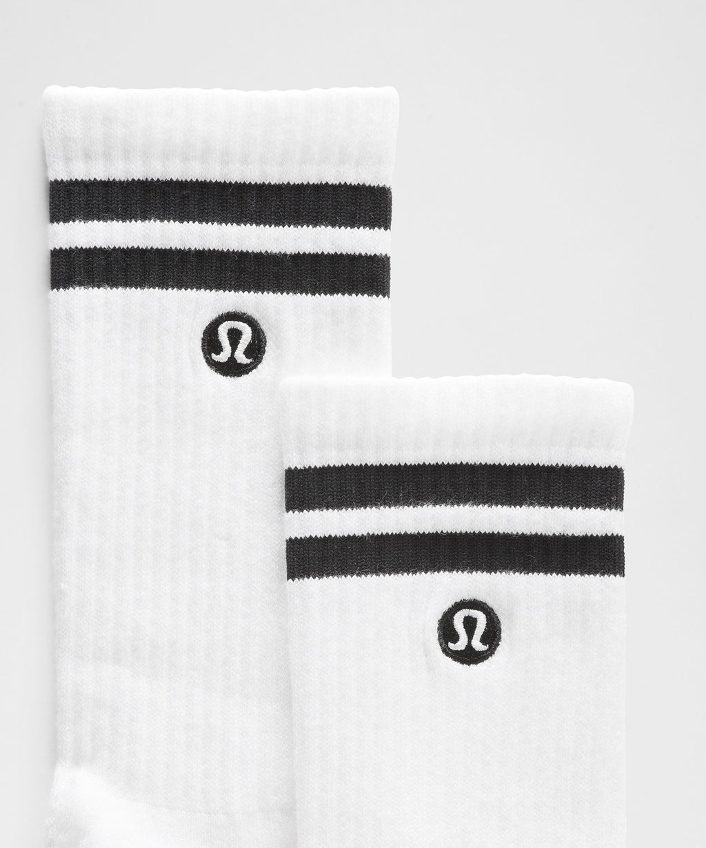 Unisex Daily Essential Crew SocksStripe