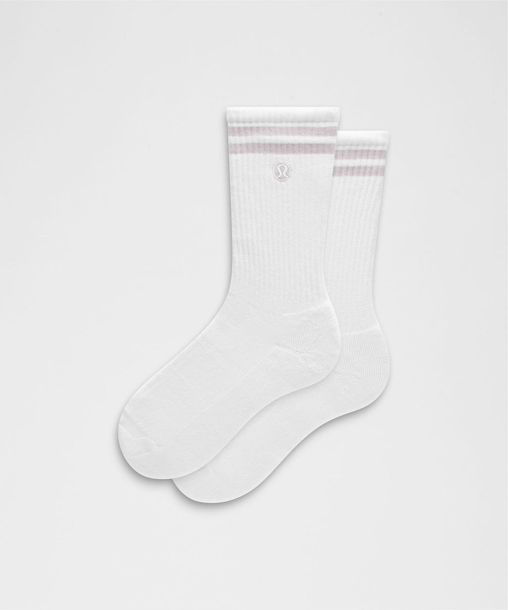 Unisex Daily Essential Crew SocksStripe