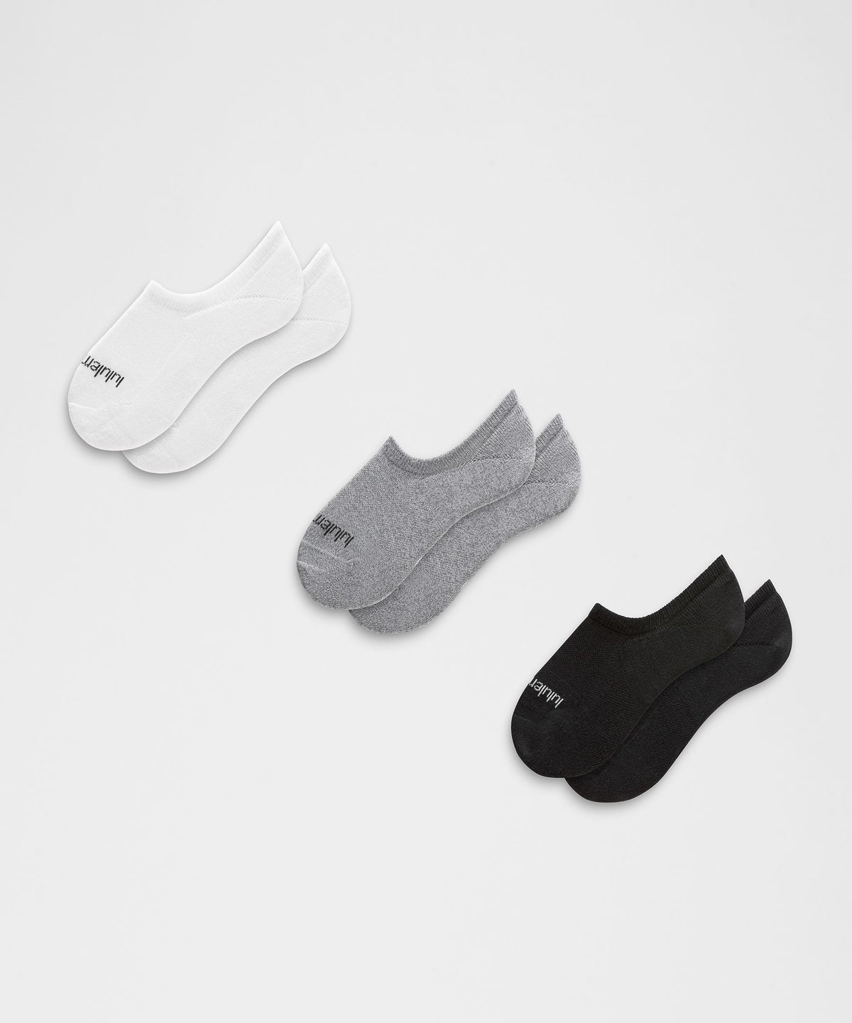 Unisex Daily Essential No-Show Socks3 Pack