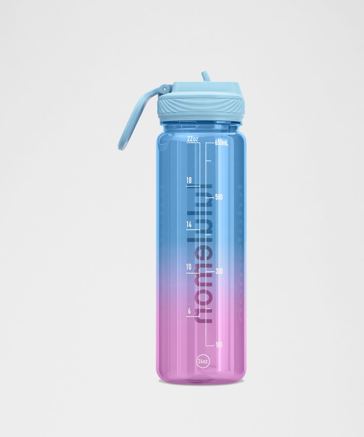 Back to Life Clear Bottle 24ozStraw Lid