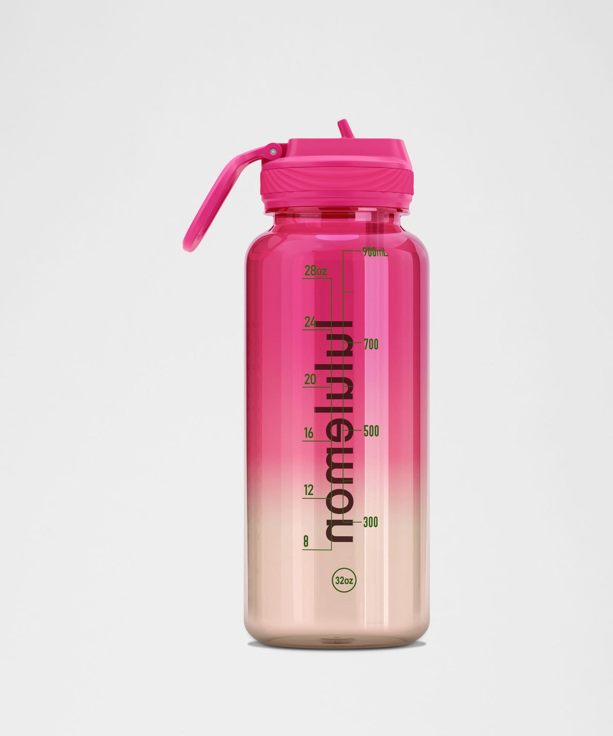 Back to Life Clear Bottle 32ozStraw Lid