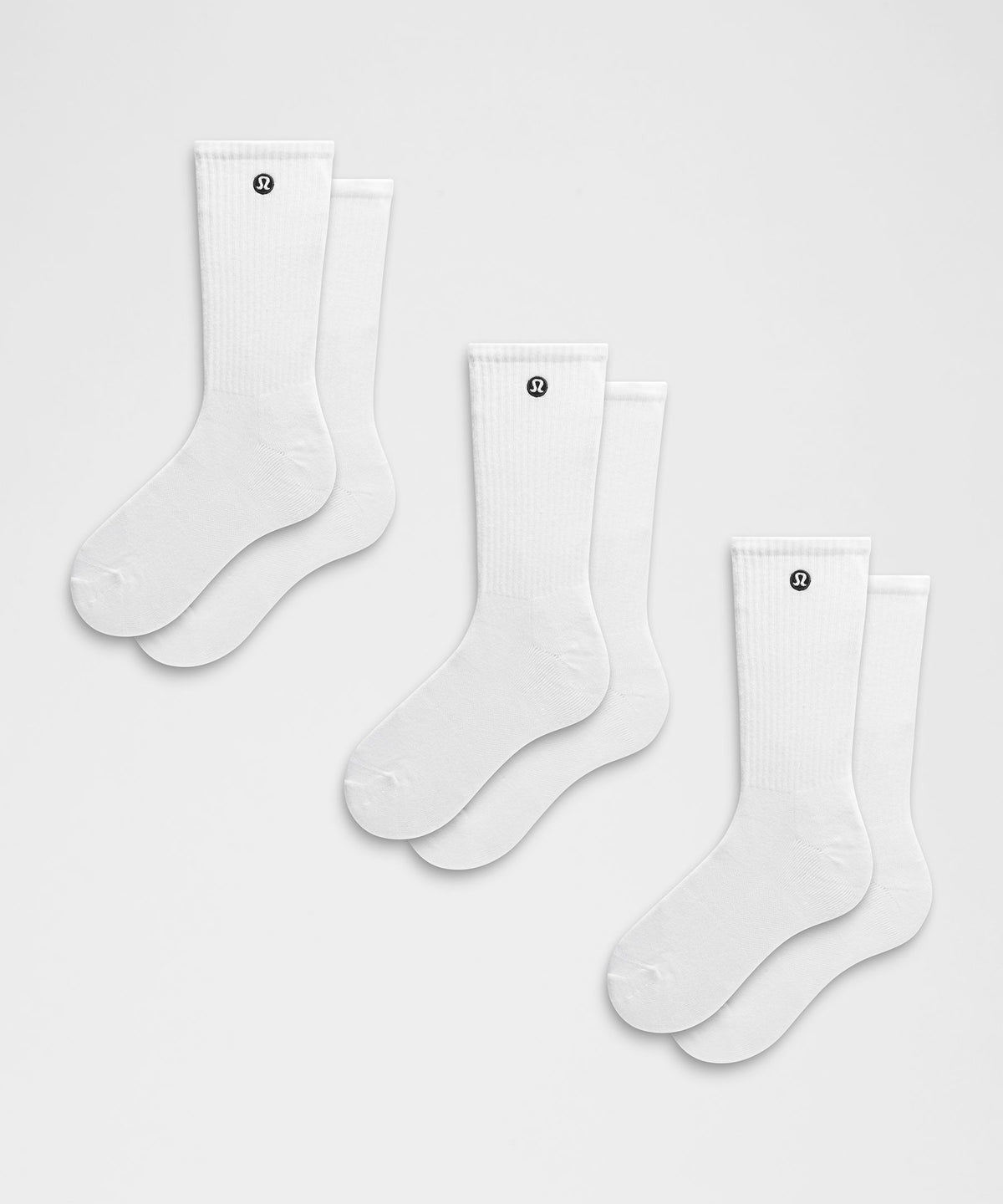 Unisex Daily Essential Crew Socks3 Pack