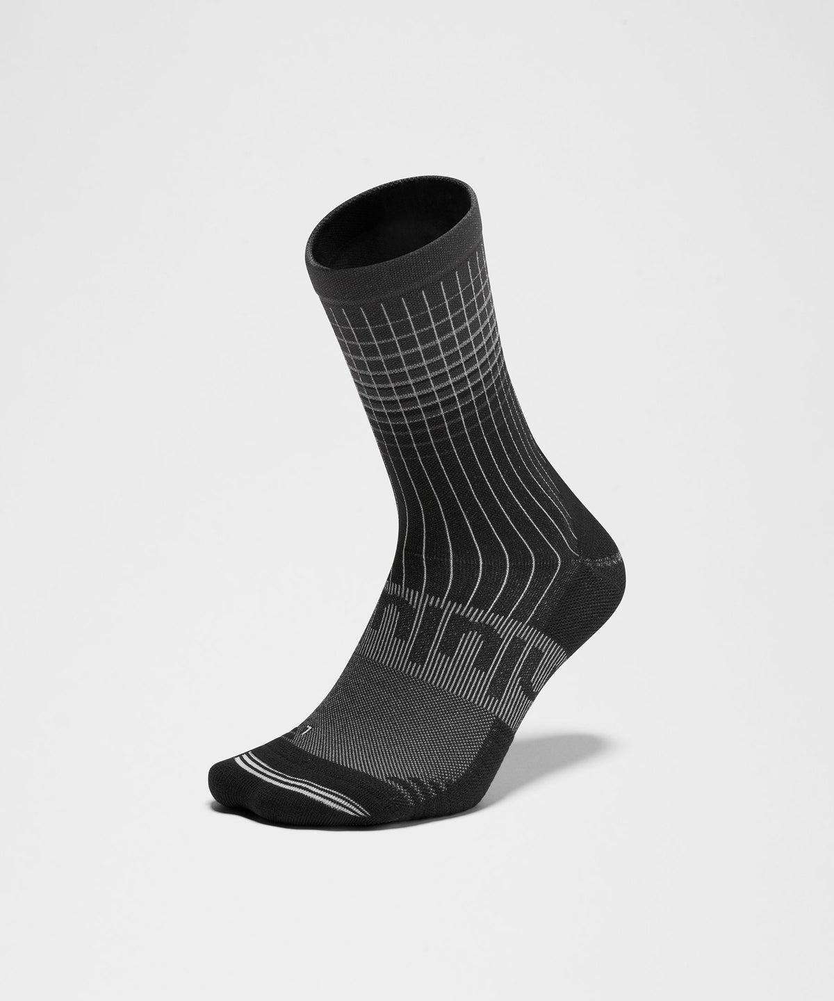 Unisex Power Stride Crew SocksReflective Grid