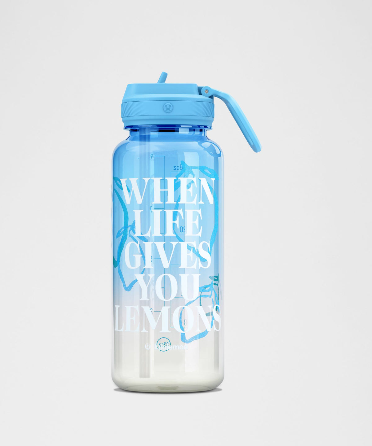 Back to Life Sport Bottle 32oz Straw LidLemons Quote