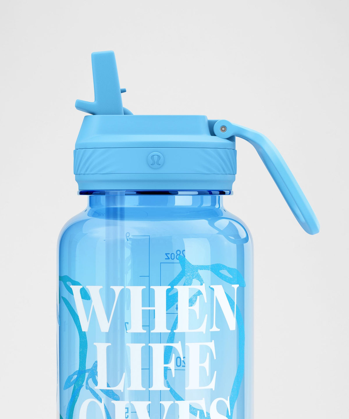 Back to Life Sport Bottle 32oz Straw LidLemons Quote