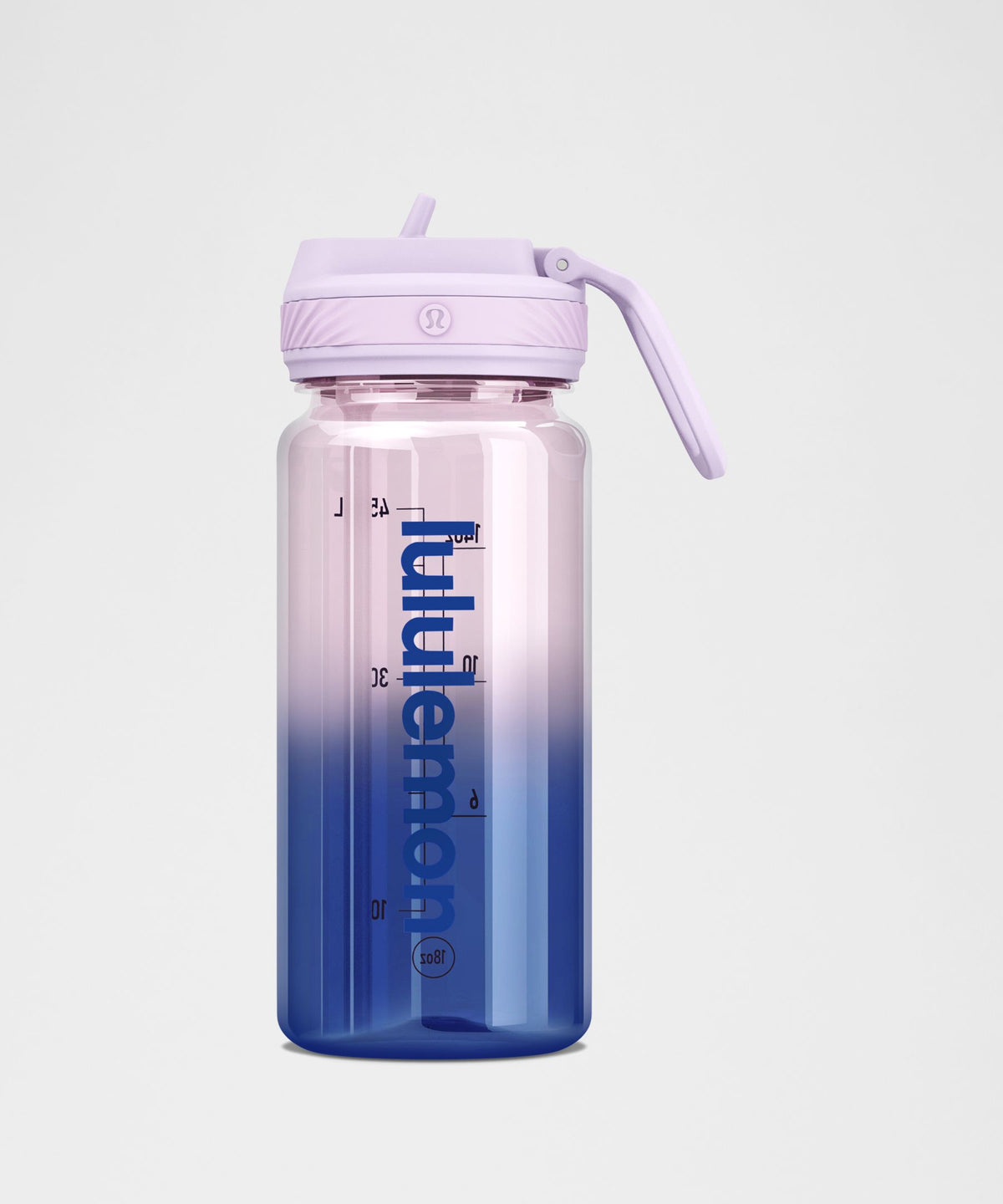Back to Life Clear Bottle 18oz Straw LidOmbre