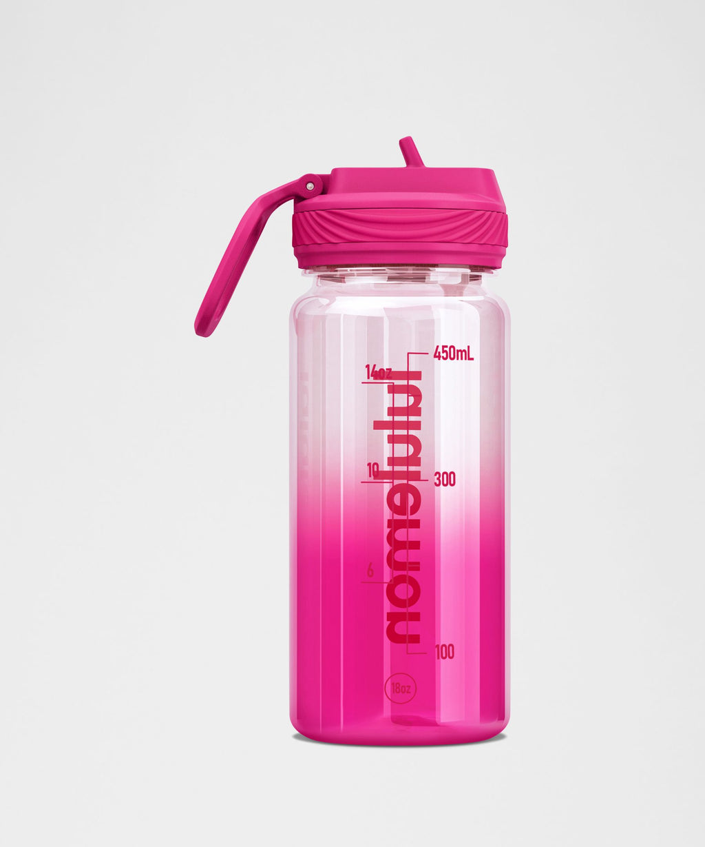 Back to Life Clear Bottle 18oz Straw LidOmbre