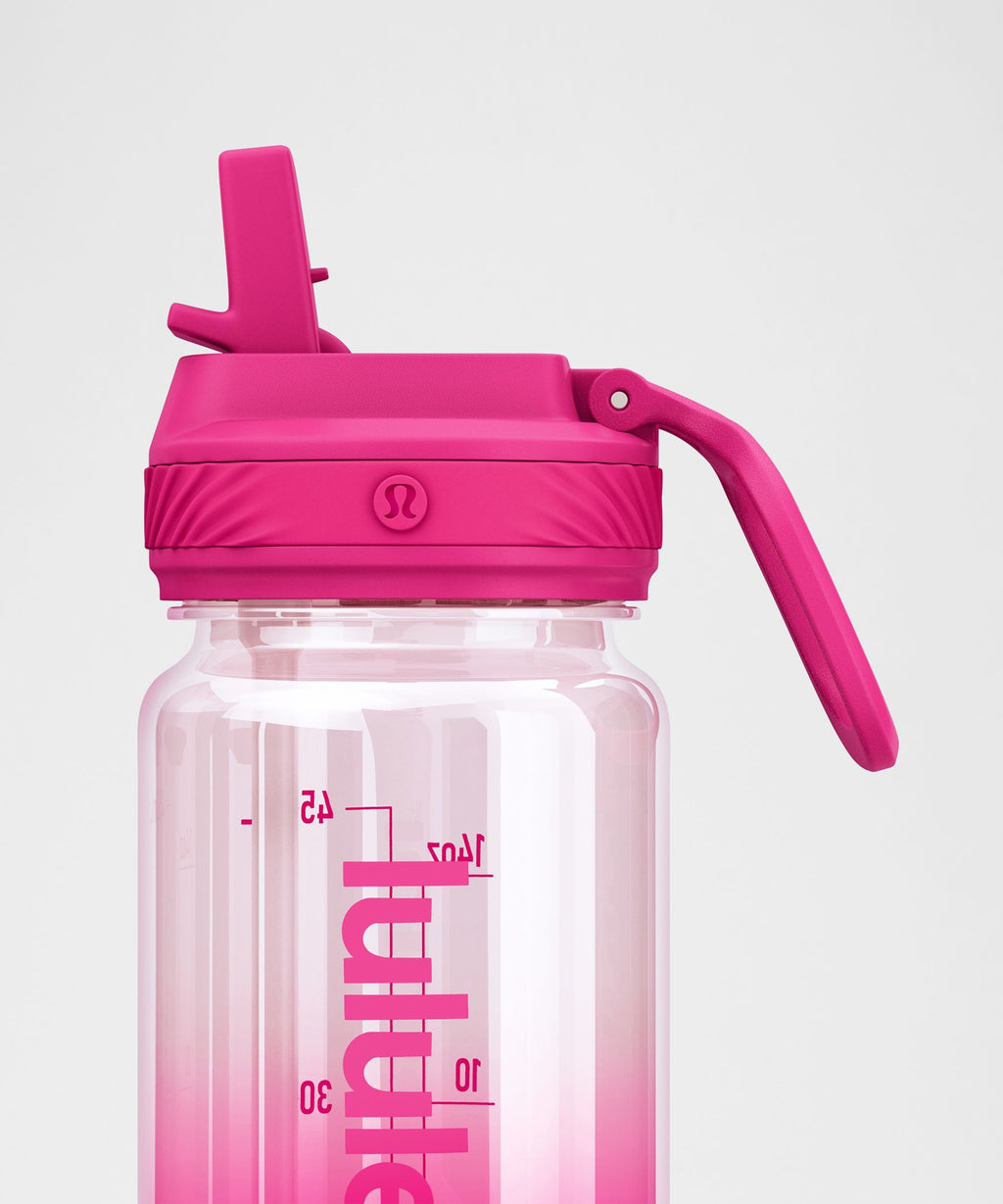 Back to Life Clear Bottle 18oz Straw LidOmbre