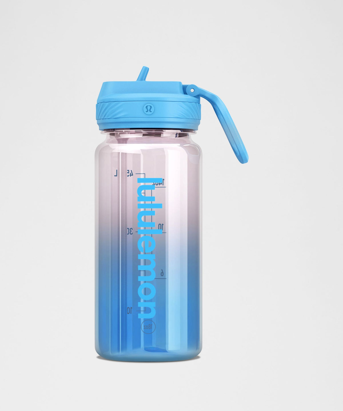 Back to Life Clear Bottle 18oz Straw LidOmbre