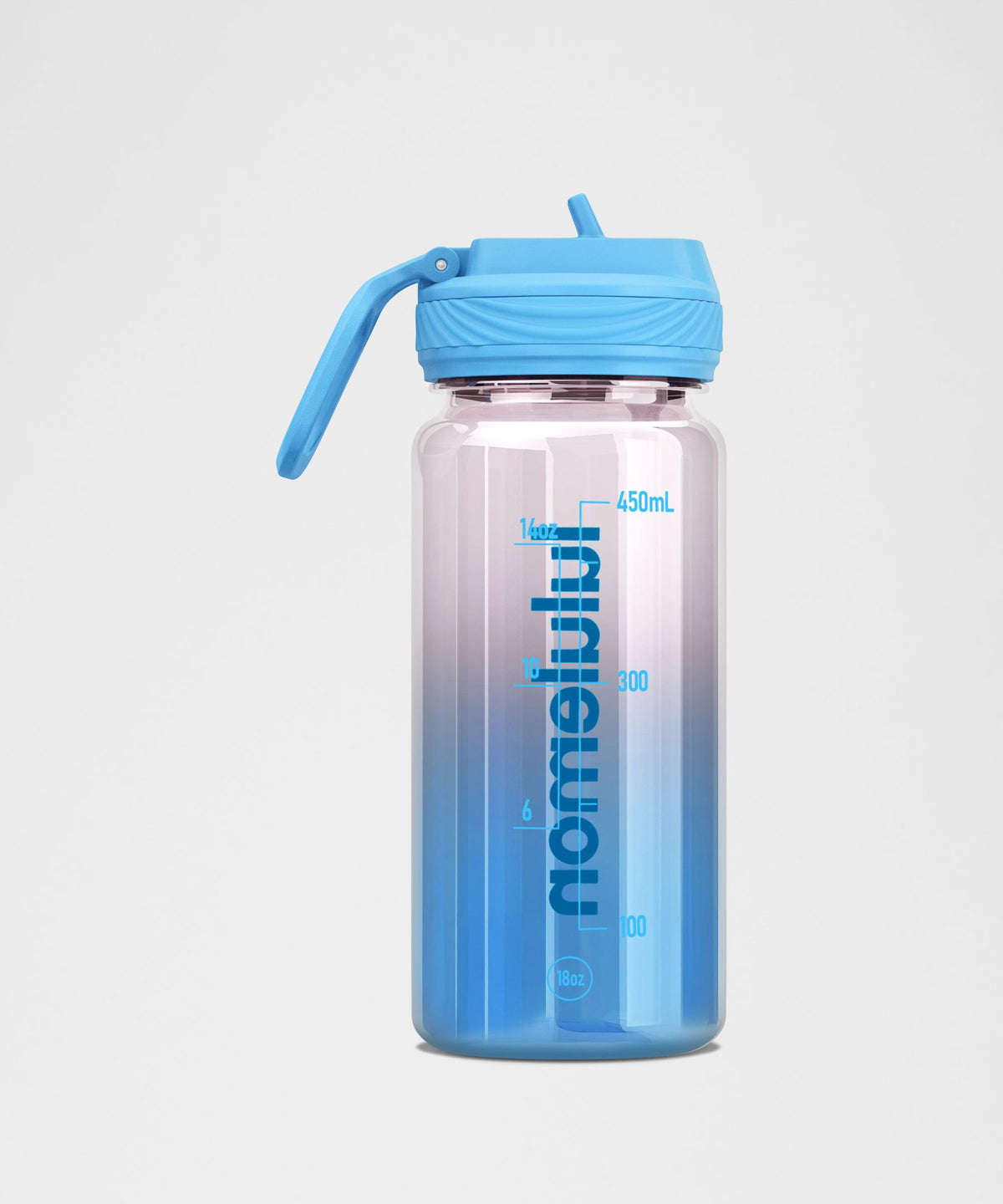Back to Life Clear Bottle 18oz Straw LidOmbre