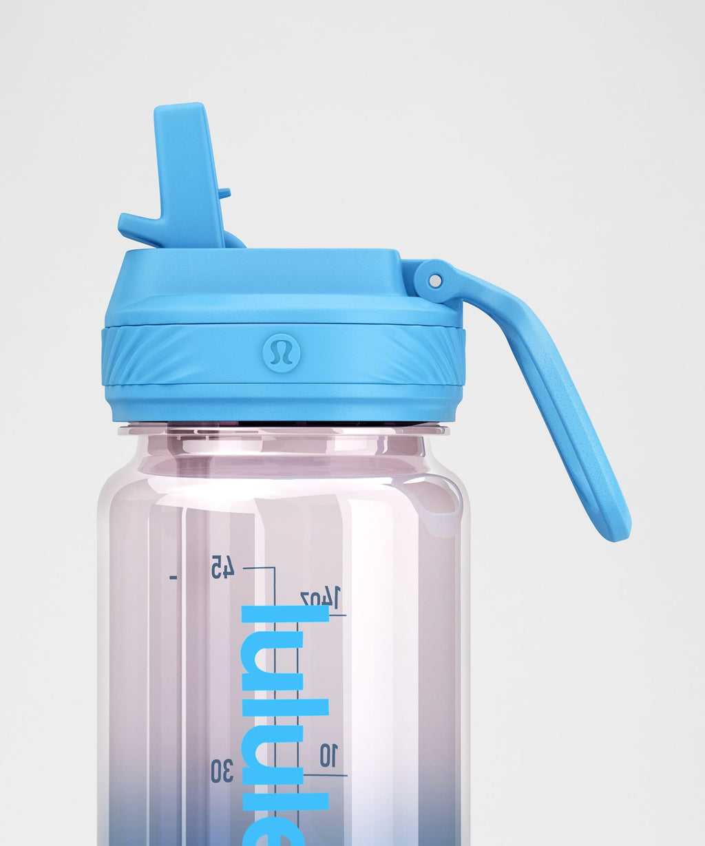 Back to Life Clear Bottle 18oz Straw LidOmbre
