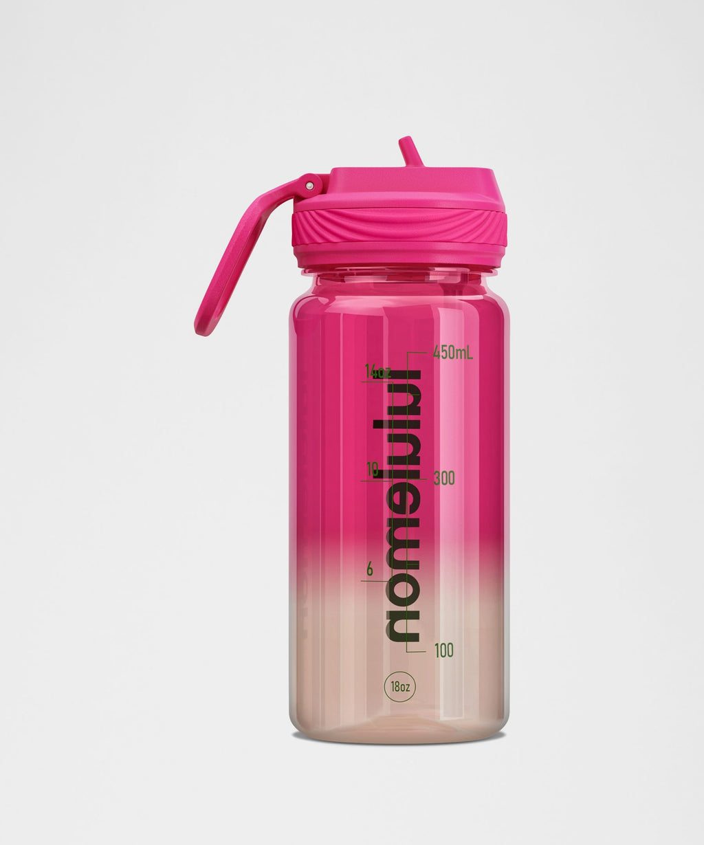 Back to Life Clear Bottle 18oz Straw LidOmbre