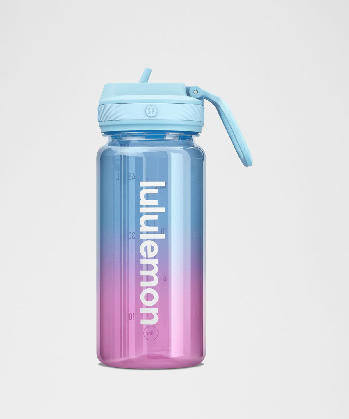 Back to Life Clear Bottle 18oz Straw LidOmbre