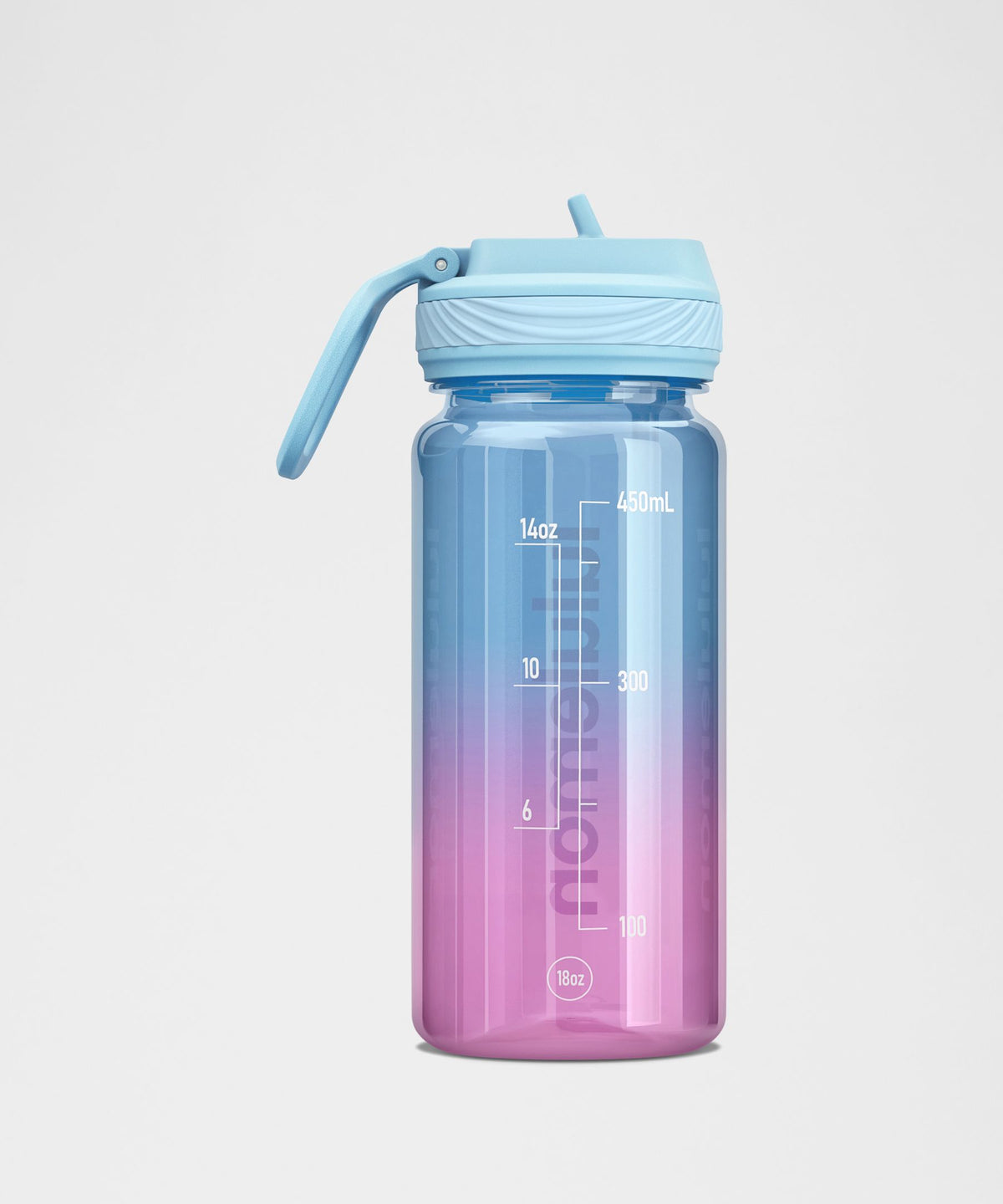 Back to Life Clear Bottle 18oz Straw LidOmbre
