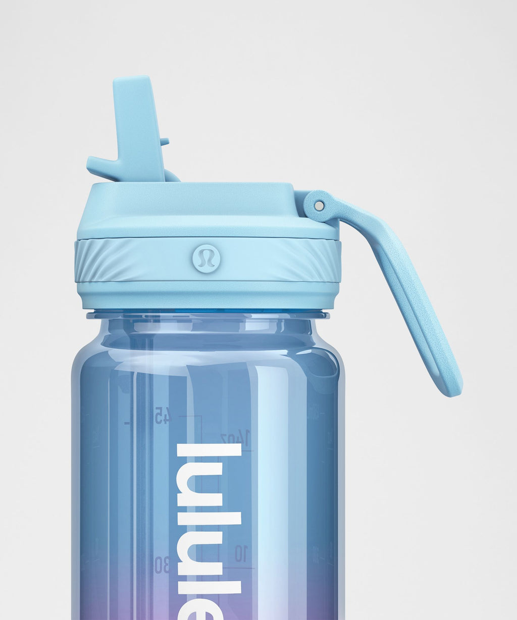 Back to Life Clear Bottle 18oz Straw LidOmbre