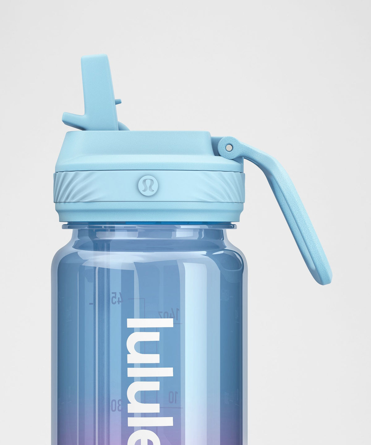 Back to Life Clear Bottle 18oz Straw LidOmbre