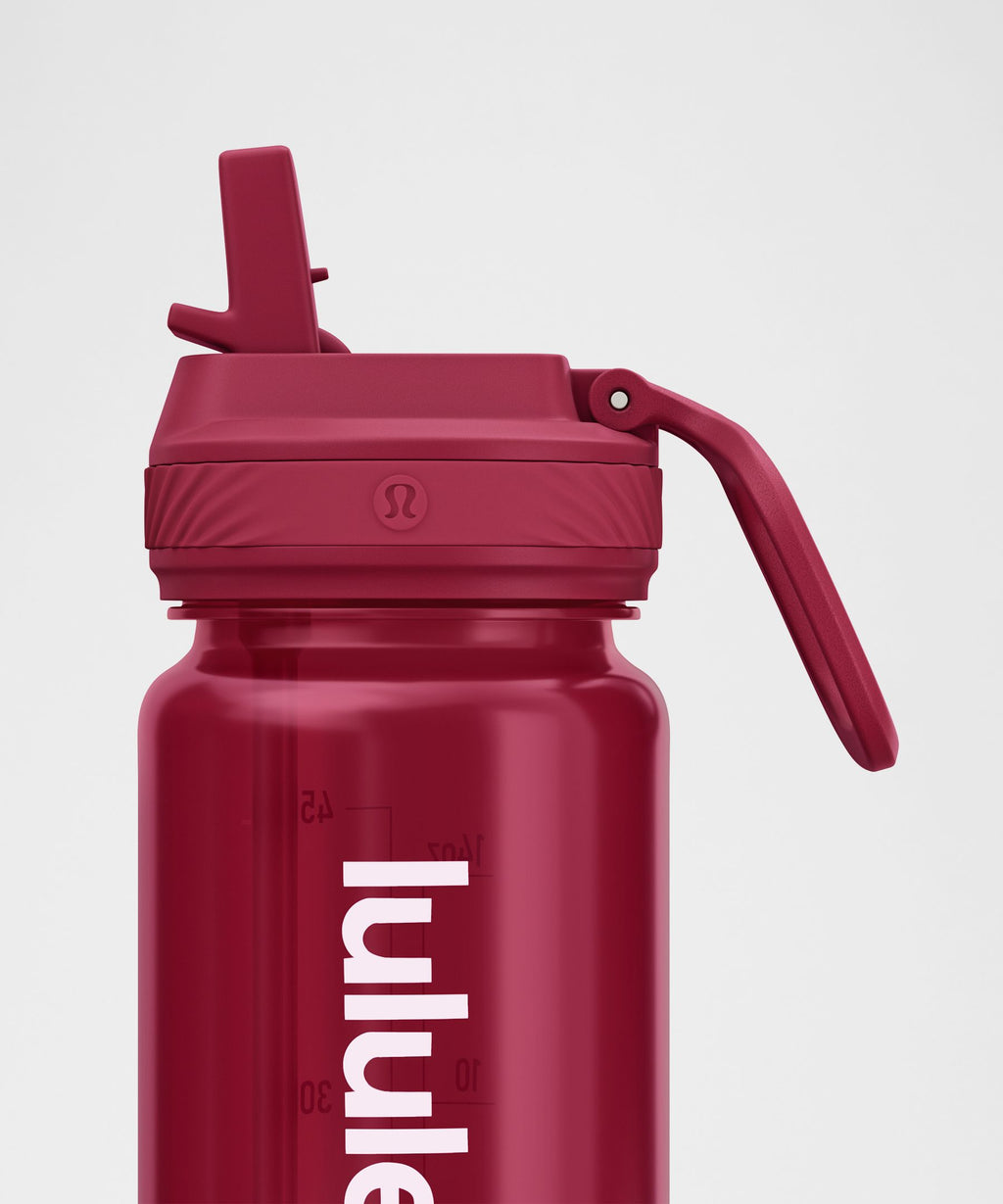 Back to Life Clear Bottle 18oz Straw LidOmbre