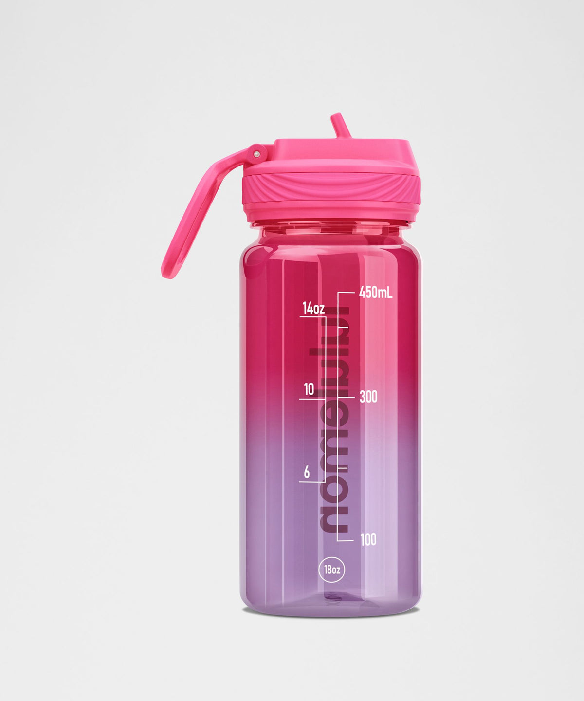 Back to Life Clear Bottle 18oz Straw LidOmbre