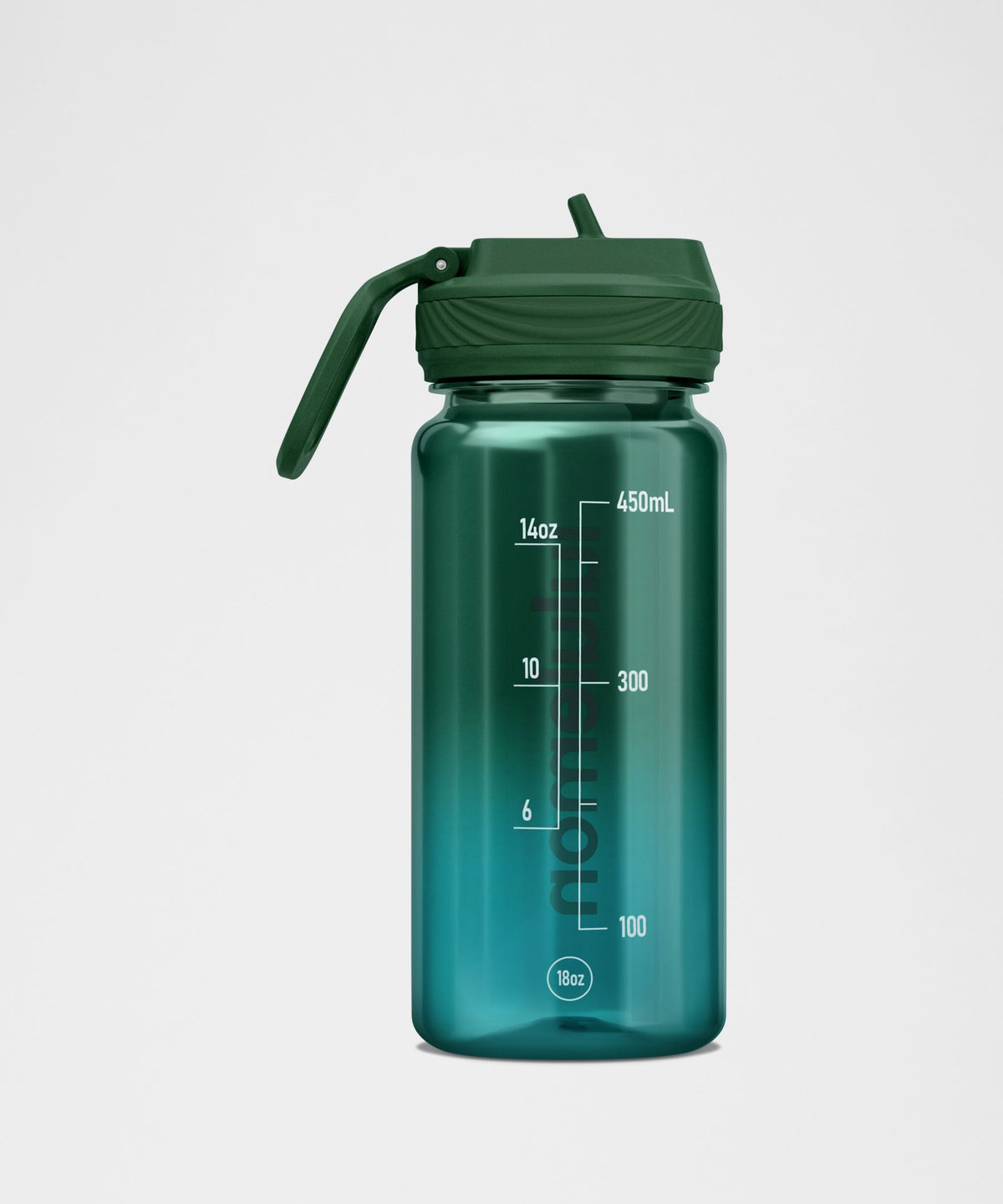 Back to Life Clear Bottle 18oz Straw LidOmbre