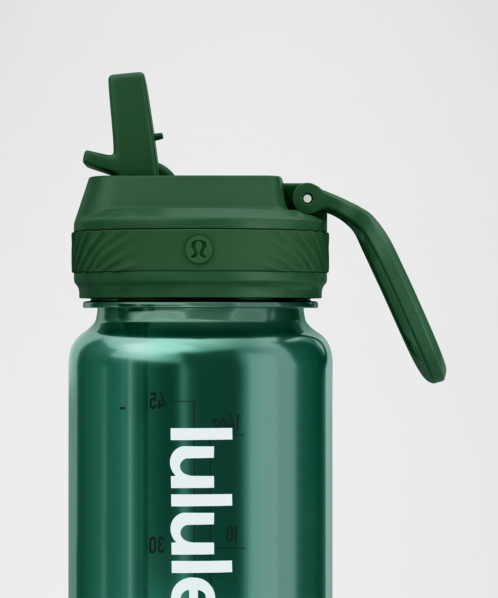 Back to Life Clear Bottle 18oz Straw LidOmbre
