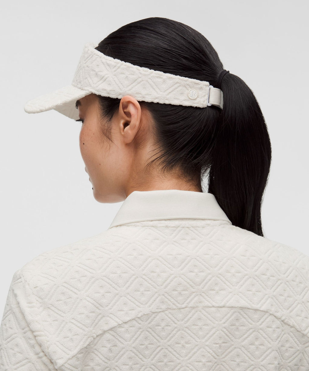 Removable Sweatband Terry Jacquard Visor