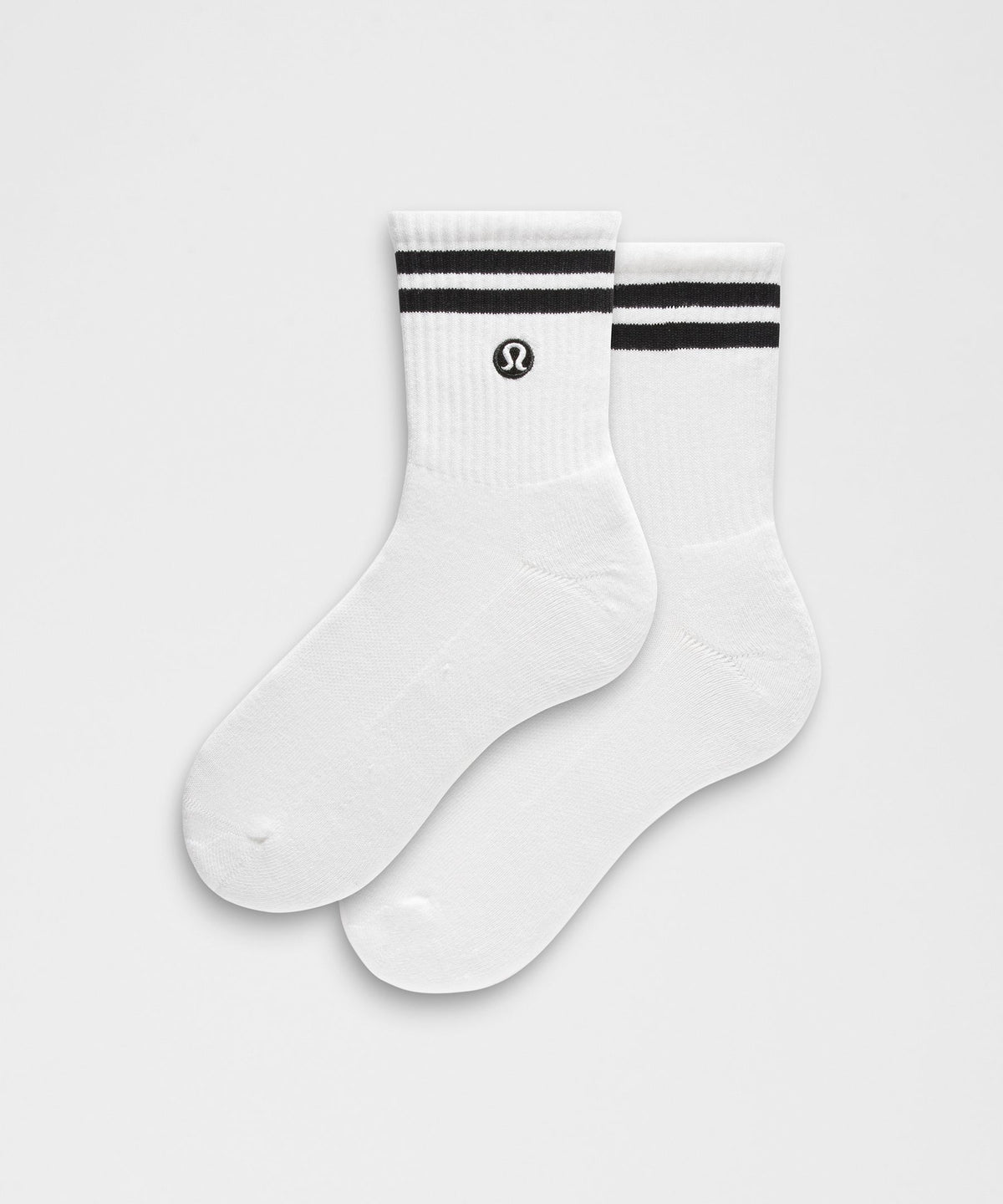 Unisex Daily Essential Quarter SocksStripe