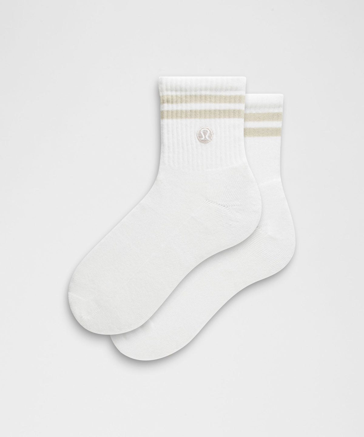Unisex Daily Essential Quarter SocksStripe