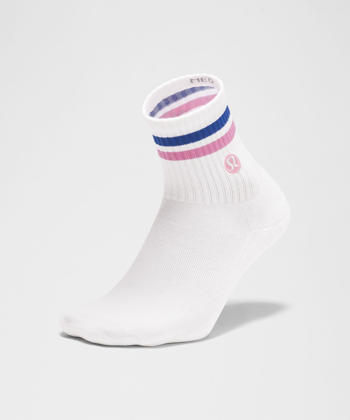 Unisex Daily Essential Quarter SocksStripe