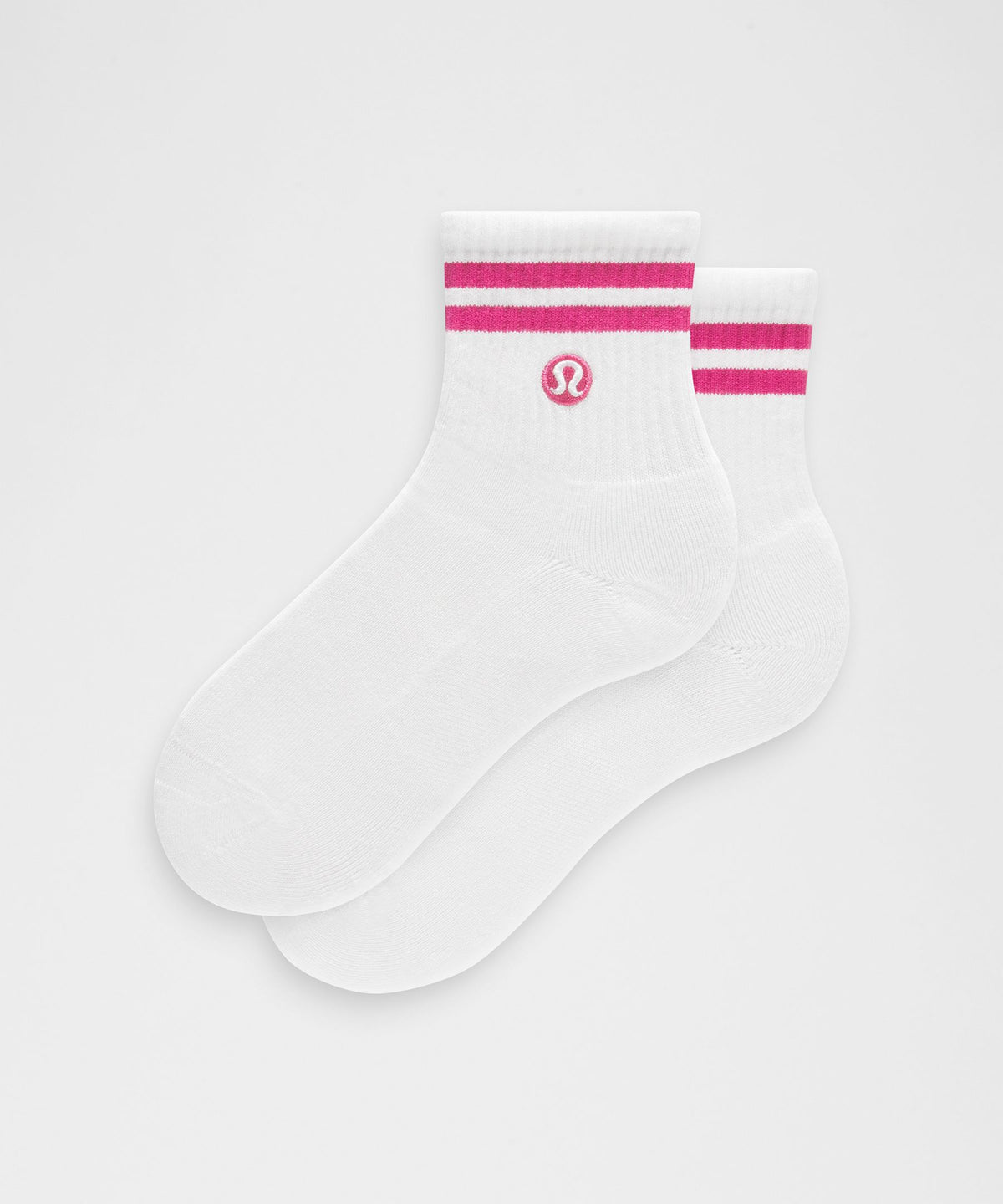 Unisex Daily Essential Quarter SocksStripe