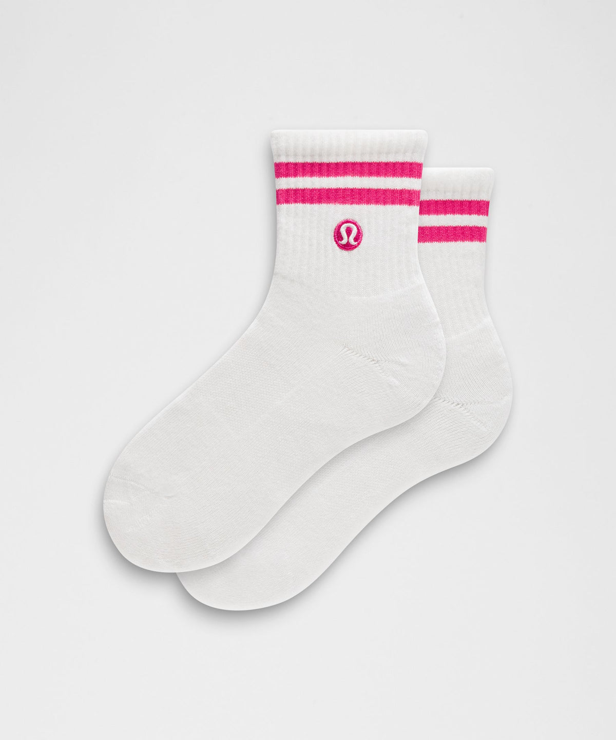 Unisex Daily Essential Quarter SocksStripe