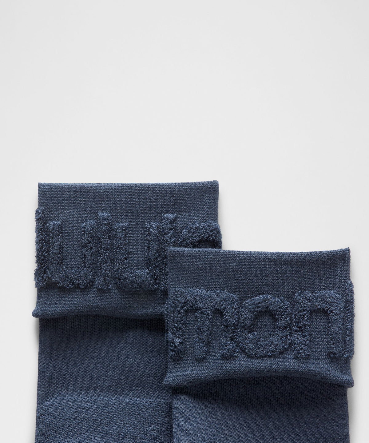 Unisex Fold-Over Terry Quarter Socks