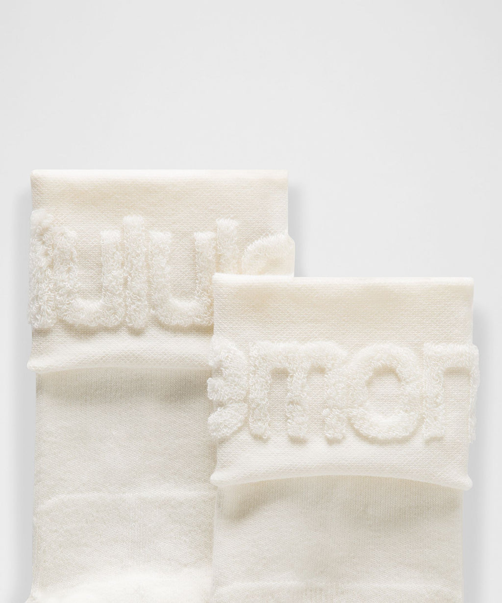 Unisex Fold-Over Terry Quarter Socks