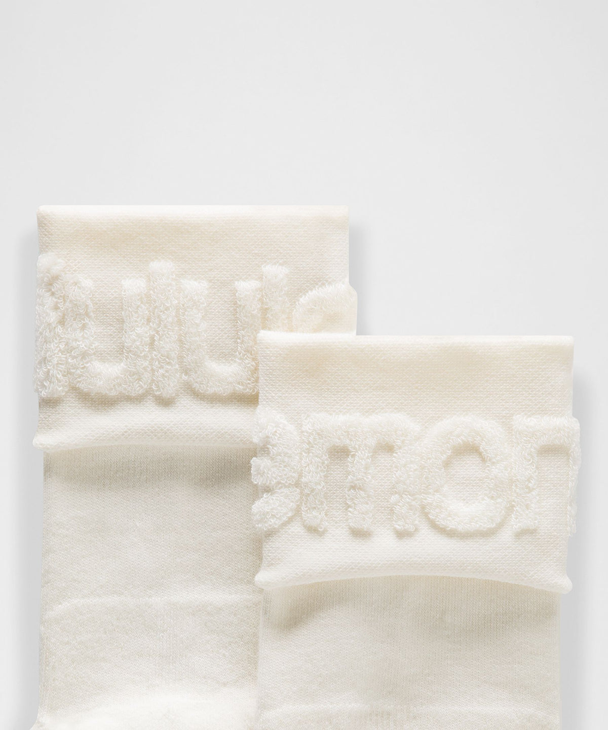 Unisex Fold-Over Terry Quarter Socks