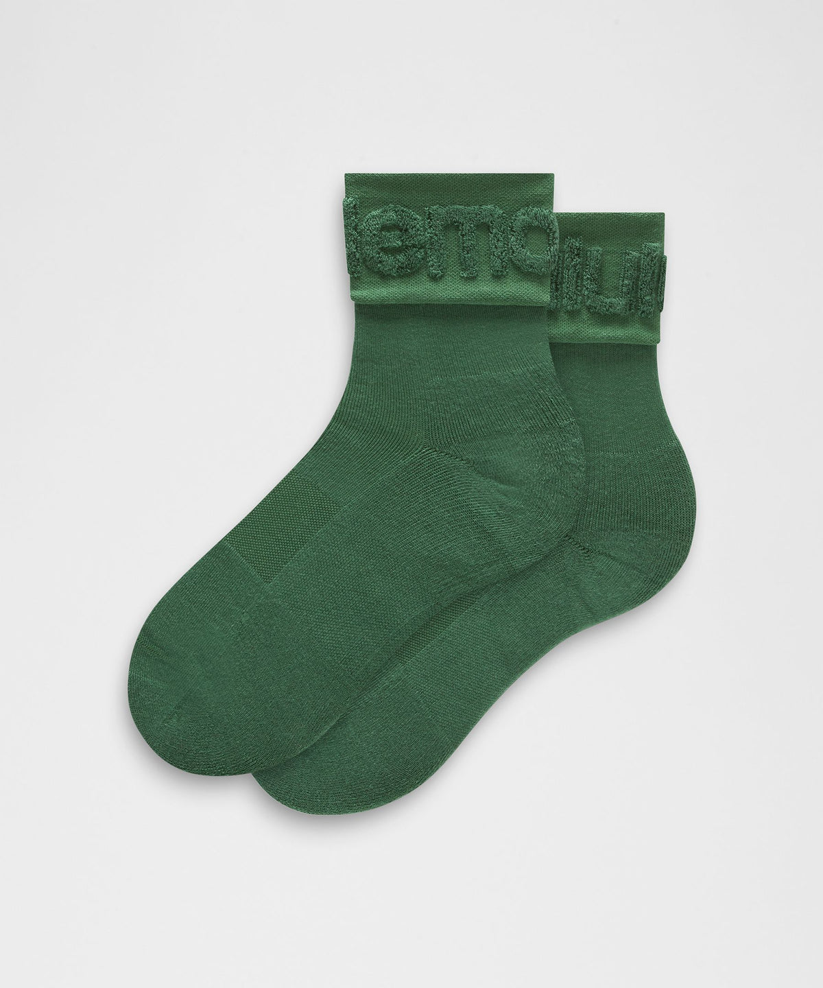 Unisex Fold-Over Terry Quarter Socks