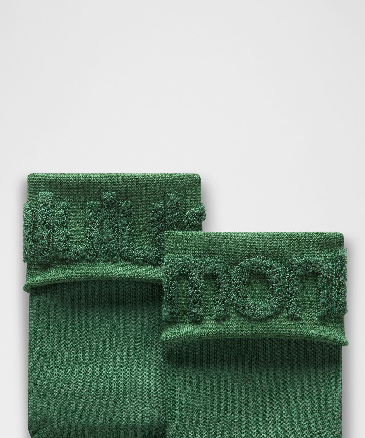 Unisex Fold-Over Terry Quarter Socks