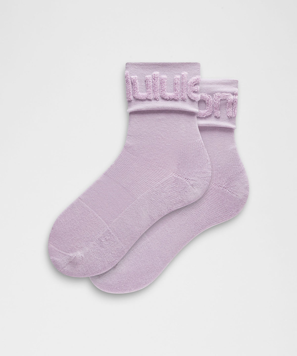Unisex Fold-Over Terry Quarter Socks