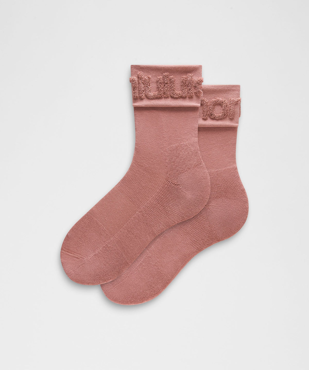 Unisex Fold-Over Terry Quarter Socks