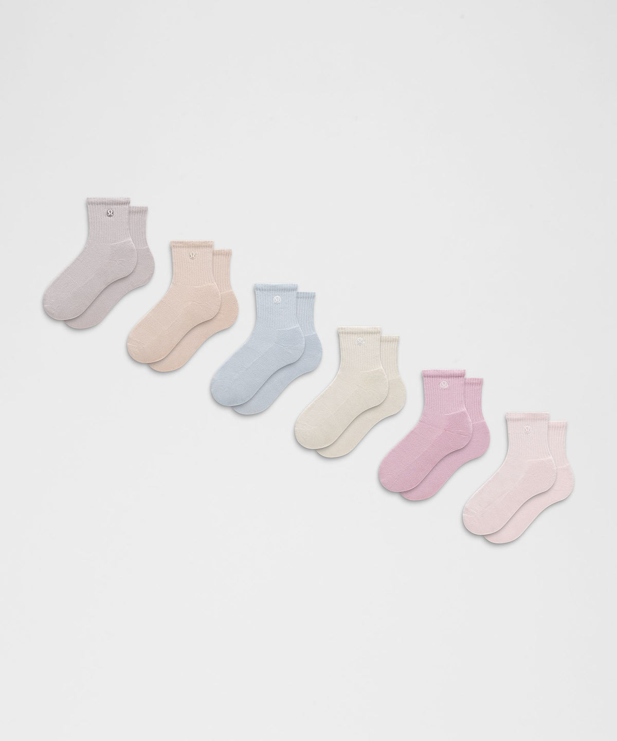 Unisex Daily Essential Quarter Socks6 Pack