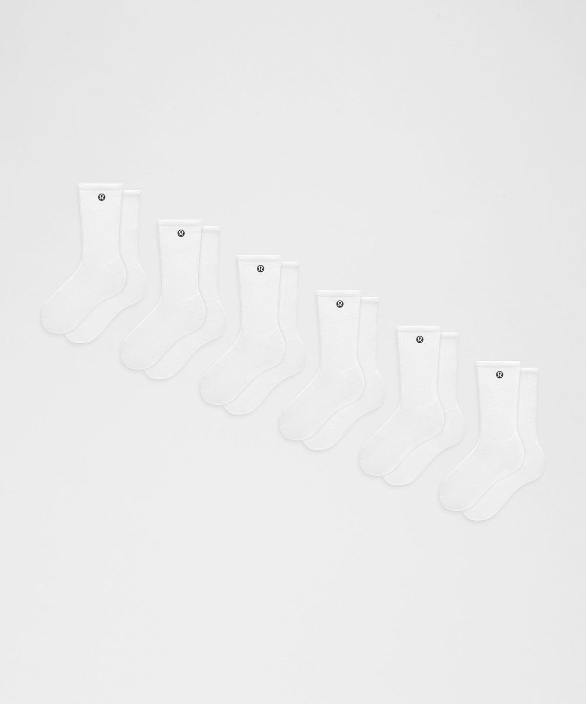 Unisex Daily Essential Crew Socks6 Pack