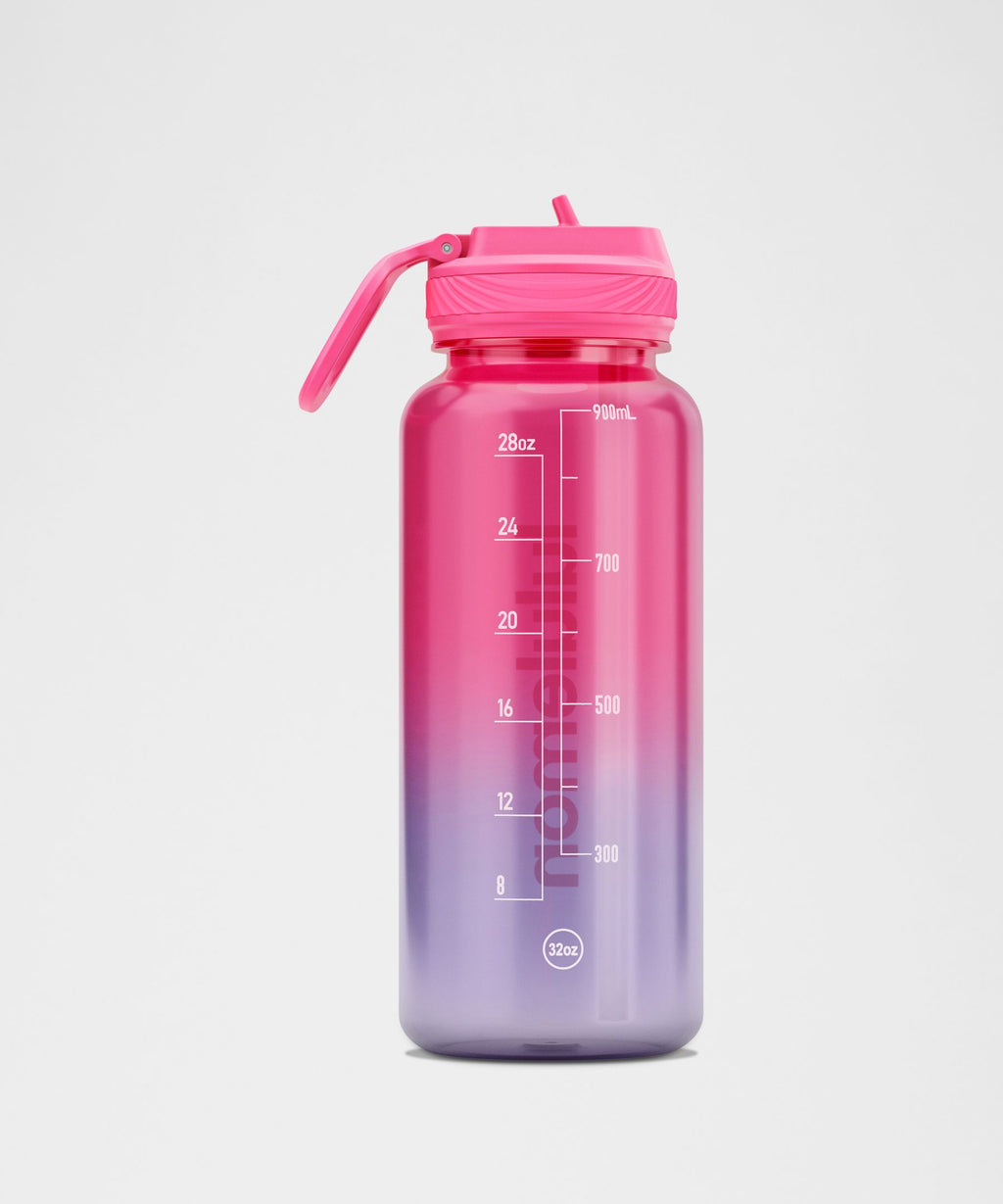 Back To Life Clear Bottle 32oz Straw LidOmbre