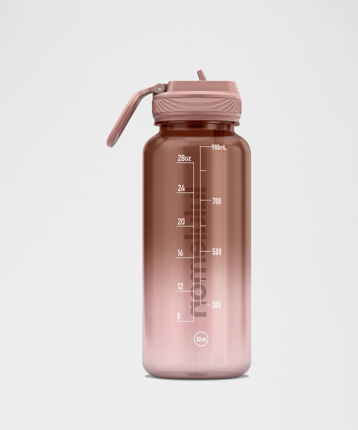 Back To Life Clear Bottle 32oz Straw LidOmbre