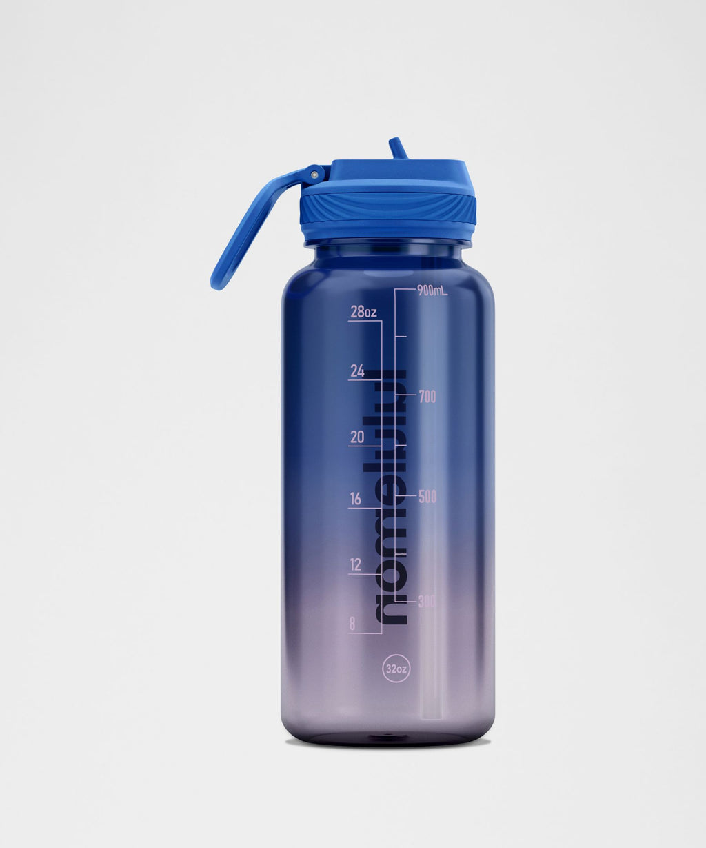 Back To Life Clear Bottle 32oz Straw LidOmbre