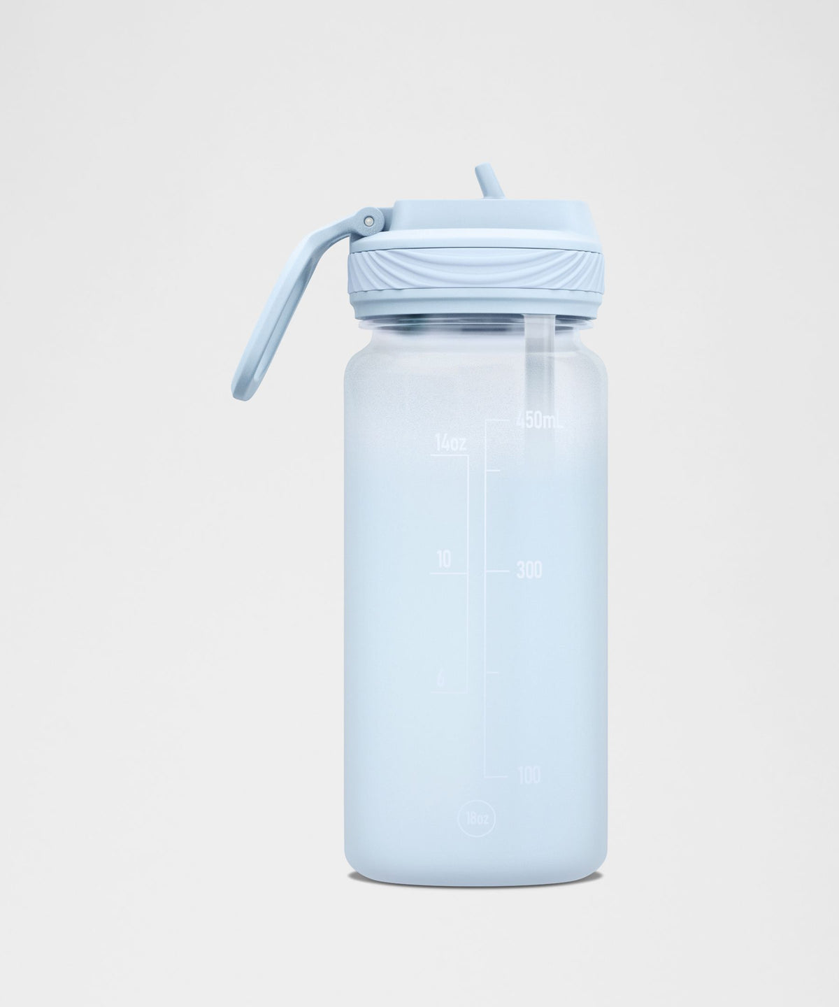 Back to Life Clear Bottle 18oz Straw LidFrosted