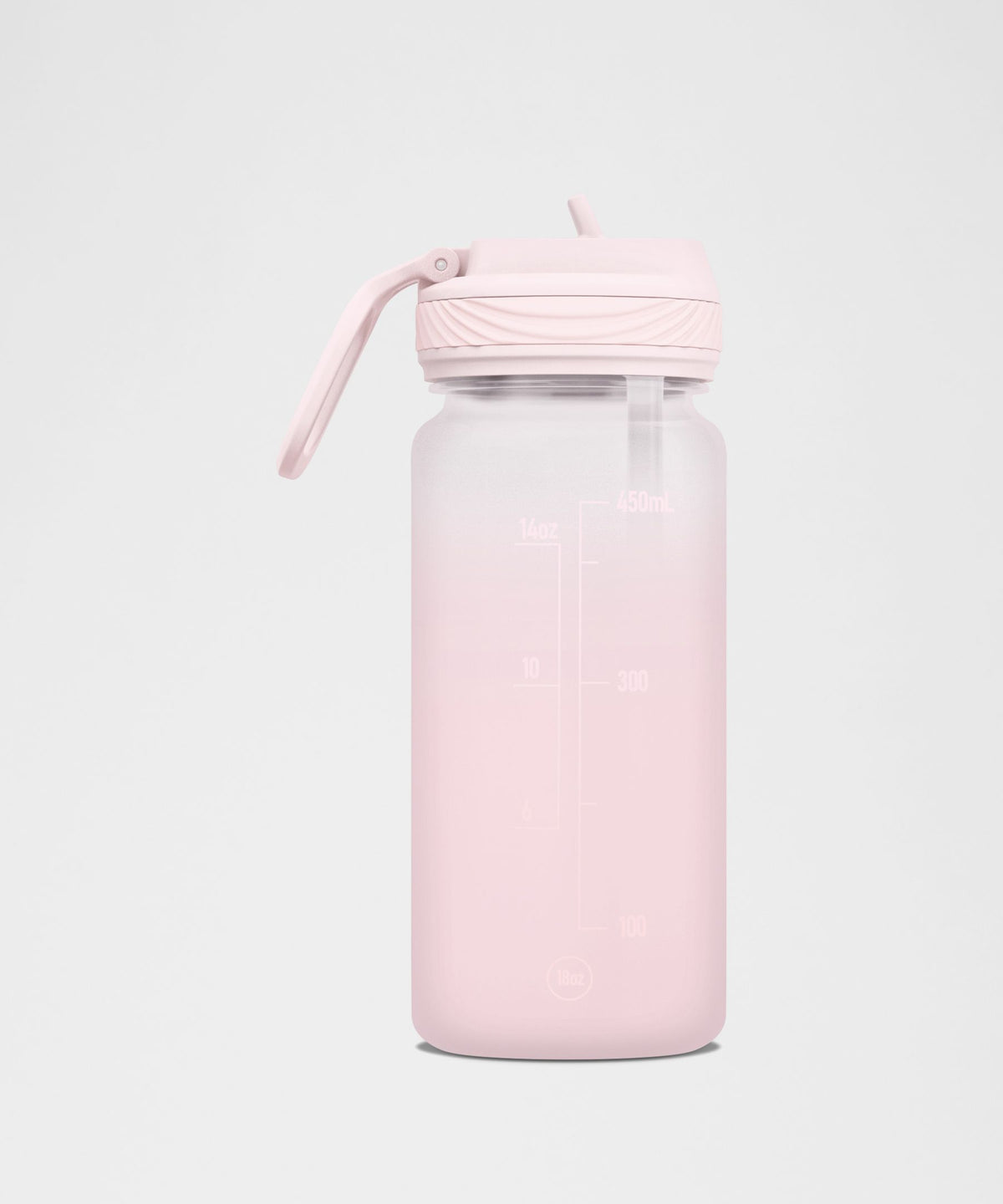 Back to Life Clear Bottle 18oz Straw LidFrosted
