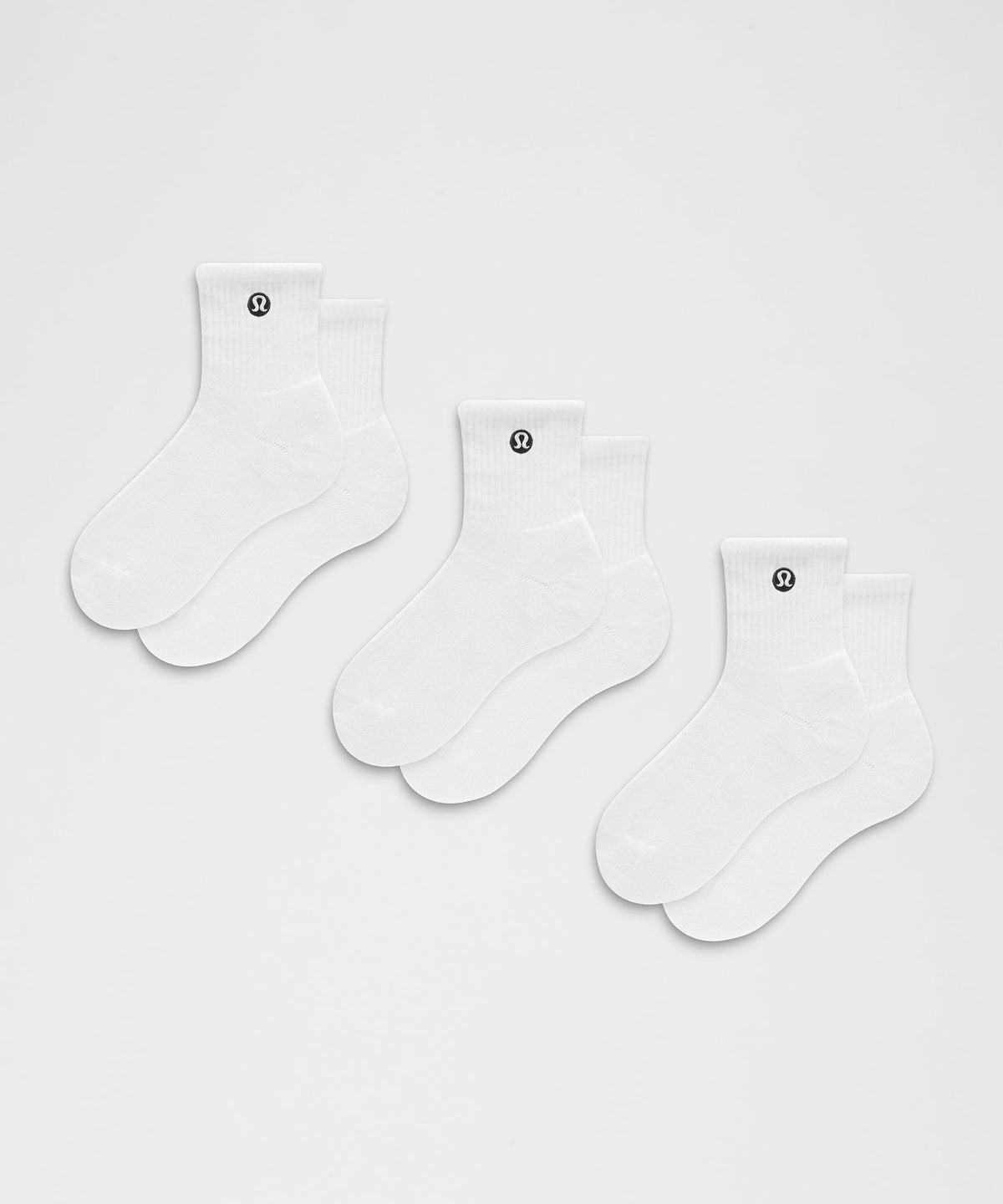 Unisex Daily Essential Quarter Socks3 Pack