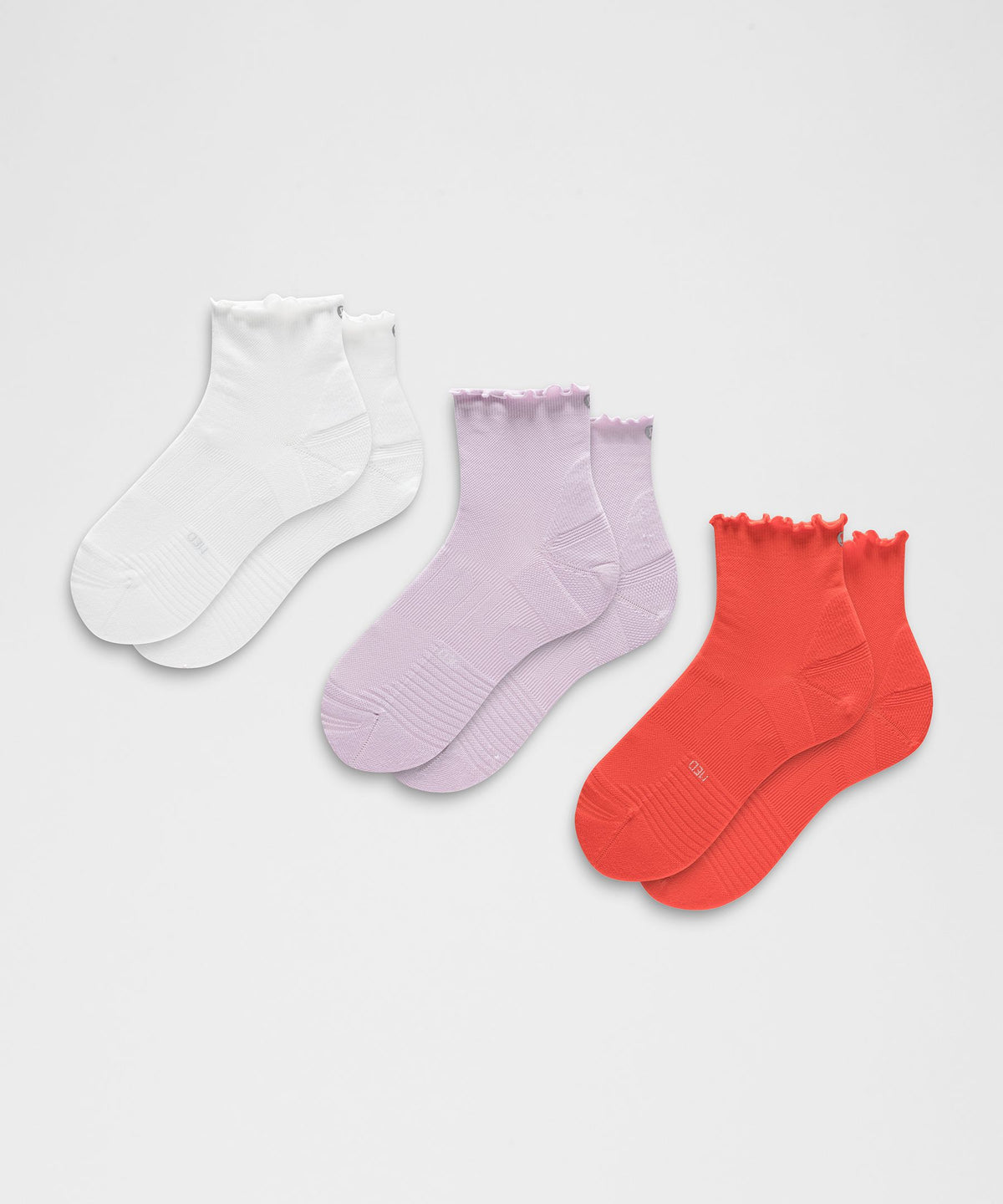 Unisex Power Stride Ankle Socks 3 PackLettuce Edge