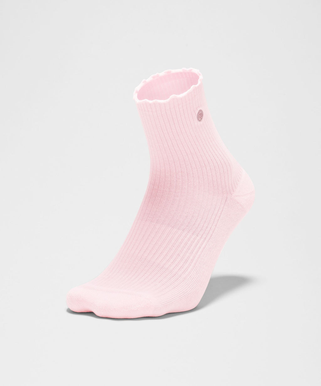 Unisex Lettuce Edge Quarter Socks