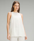Sheer Crewneck Tank Top