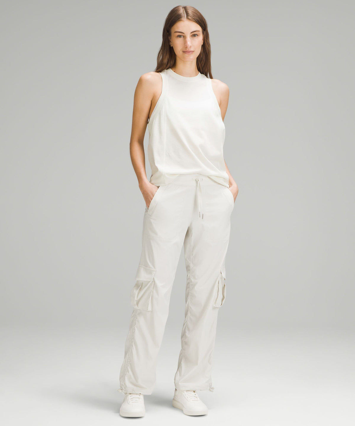 Sheer Crewneck Tank Top
